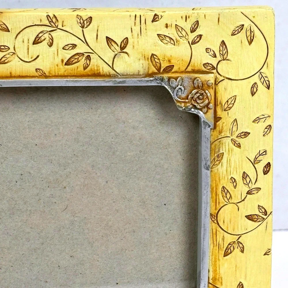 Rustic Faux Birch Bark Love Cherish Always 4x6 PhotoFrame Rustic Woodland Nature